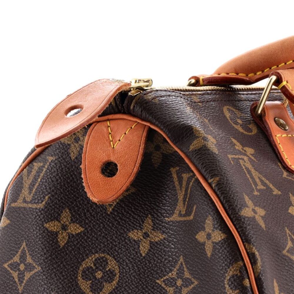 Louis Vuitton Speedy Handbag Monogram Canvas 30 Brown - Picture 7 of 9
